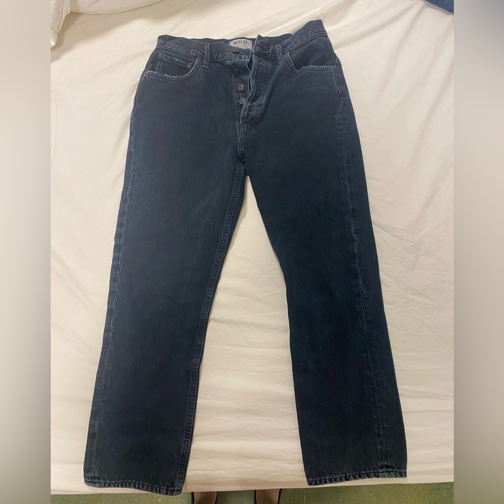AGOLDE high rise cropped jean